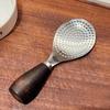 1pc/2pcs Durable Wooden Handle Rice Spoon Stainless Steel Vertical Canteen Serving Spoon Rice Cooker Household