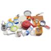 Mini Dollhouse Miniature Kitchen Utensil Cooking Ware Play Kitchen Toy Mini Pot Boiler Pan with Lid Kettle Doll House Acc