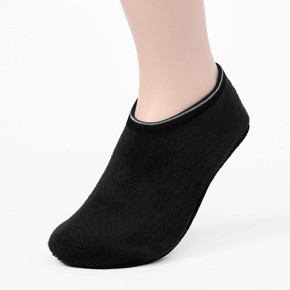 Winter non-slip fleece lined socks 225-245mm black thermal socks
