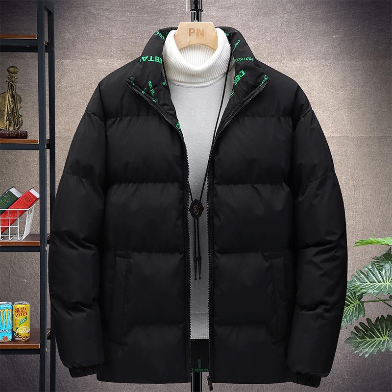Winter double-sided cotton-padded men's winter new casual trendy brand loose large size casual couple men