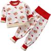 Baby-Unterwäscheset aus Samt mit hoher Taille: Jungen & Mädchen Pyjamas mit Bauchschutz für Herbst-Winter