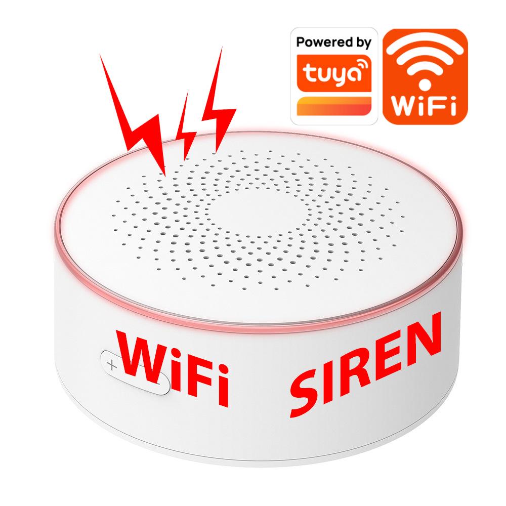 Zigbee Wireless Smart Home Alarm: Sound & Light WiFi Alert