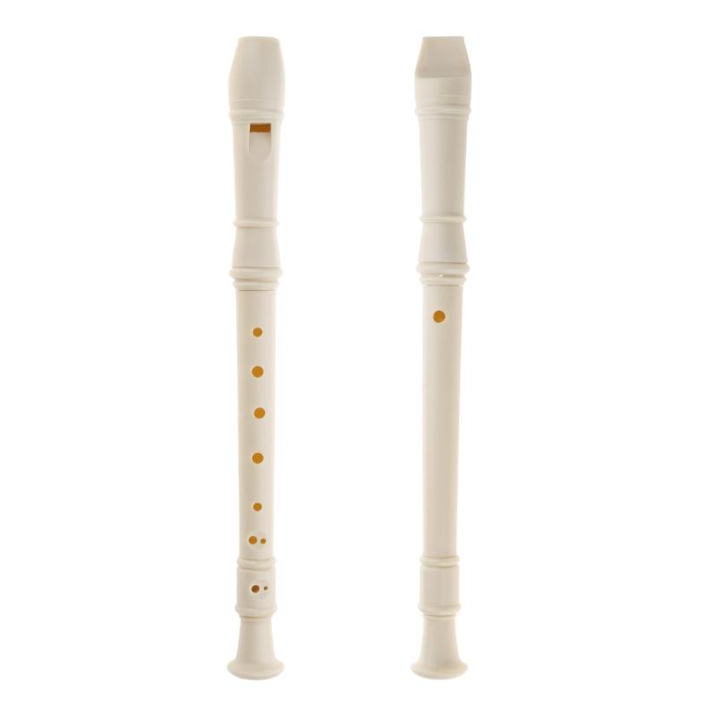 Soprano Recorder Hole 6/8 Hole C Key Descant Recorder German Style Treble Flute for Kids with Cleaning Rod & Storage Bag