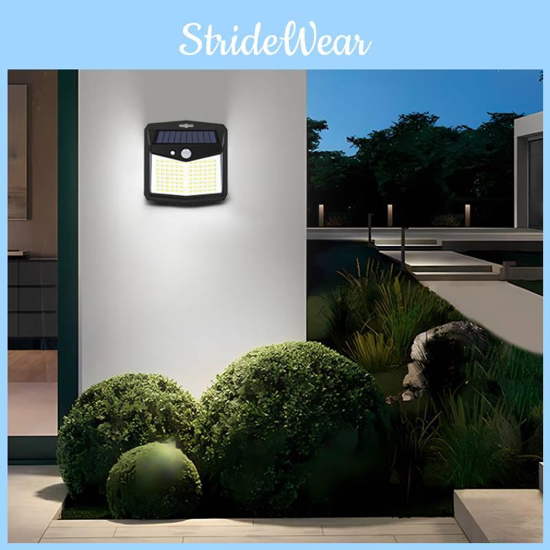 Solar Outdoor Wireless Powered Human Body Induction Lamp 128 Led Courtyard Use