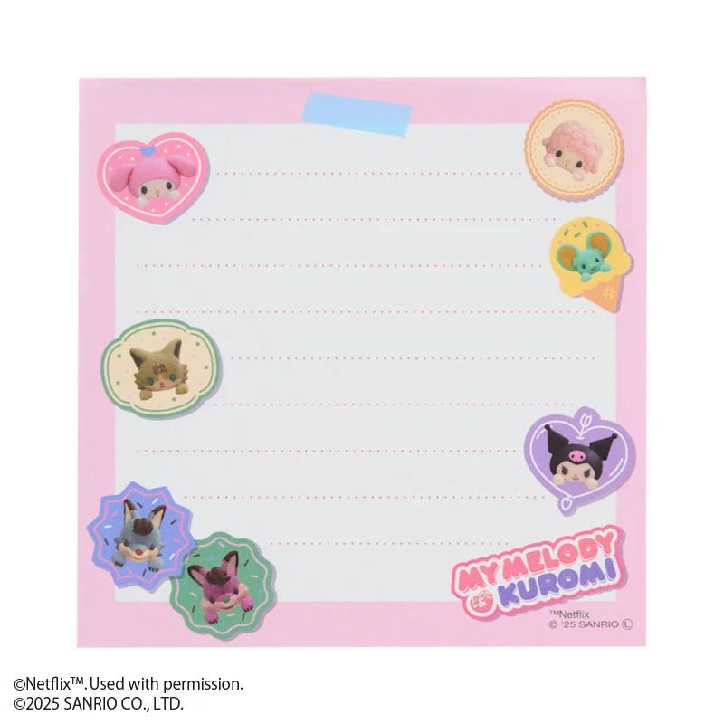 Sanrio Netflix MY MELODY & KUROMI Sanrio Characters Square Memo Japan NEW