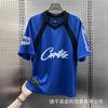 2025 Cross-border Foreign Trade Corteiz Alcatraz Basketball Jersey Letter Printing Street Casual V-neck T-shirt Jersey