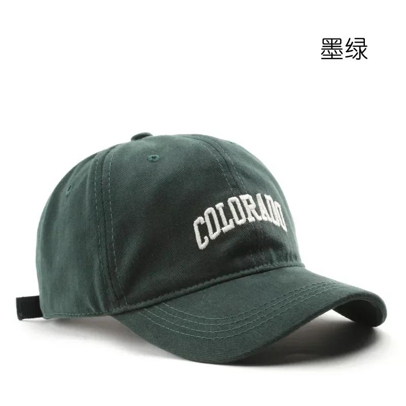 Outdoor Cotton Girls Baseball Caps Solid Embroidery Men Women Cap Hip Hop Sunscreen Adjustable Snapback Teens Baseball Hats