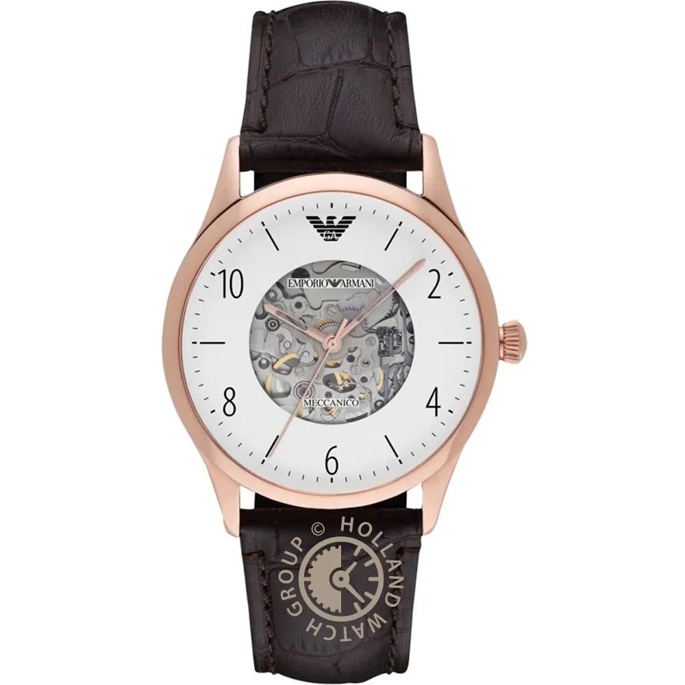 Emporio Armani Historical Collection White Brown Leather Men s Automatic AR1920 белый