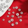 50pcs 5 Sizes Alloy Flower Beads Cap Flowers Connector for Bracelet Necklace Jewelry Making Accessories