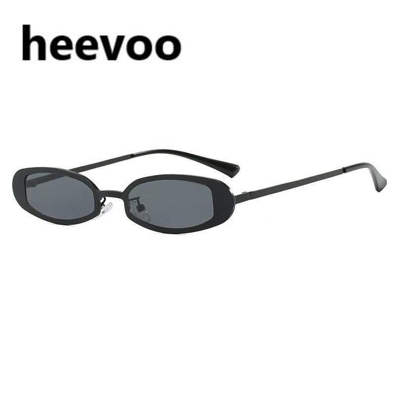 Vintage Round Oval Sunglasses Women Luxury Brand Designer Metal Sun Glasses Men Fashion Eyewear Gafas