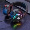 RGB Light Gaming Headset Surround Stereo Sound Earphone Soft Earmuffs Powerful Ergonomic Design Comfortable to Wear