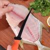 Non-slip Fish Scale Scraper Stainless Steel Fish Fillet Cutting Knife Rubber Handle Multifunctional Fishing Knife Fishing Tool Fishing Gear