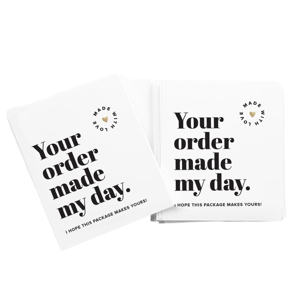 DIY Small Business Thank You Notes White Business Package Decoration My Small Business Cards  Party
