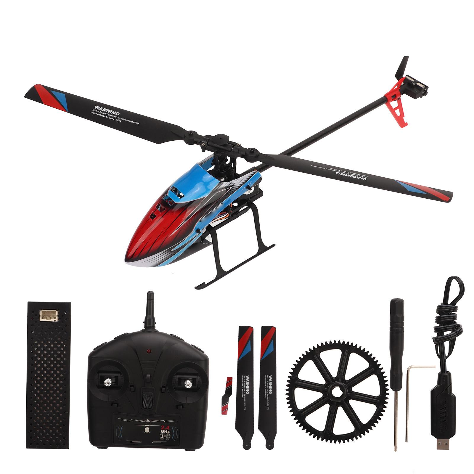 

RC Helicopter 2.4GHz 4 Channel 6 Axle Gyroscope Altitude Hold Remote Control Aircraft Toy for WLtoys K200 1xBattery