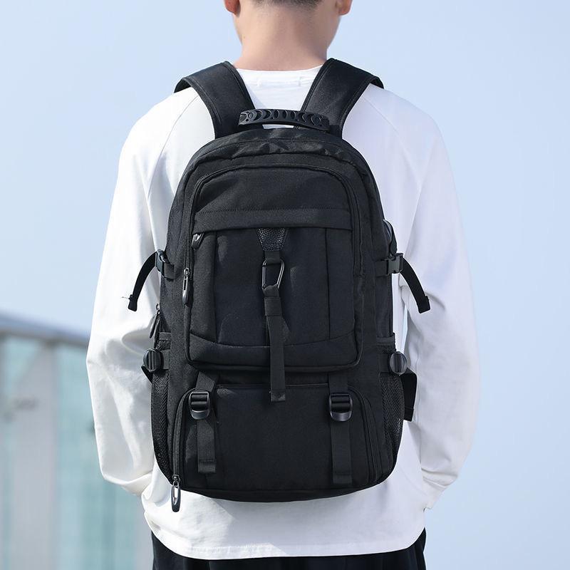 Men's Extra Large Expandable Travel Backpack with Multi-Compartment Storage