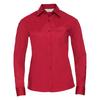 Russell Collection Womens/Ladies Classic Polycotton Easy-Care Long-Sleeved Shirt
