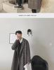 Herren Trendiger Doppelreiher Woll-Plaid Trenchcoat - Herbst/Winter Koreanischer Hong Kong Stil, Übergröße verfügbar