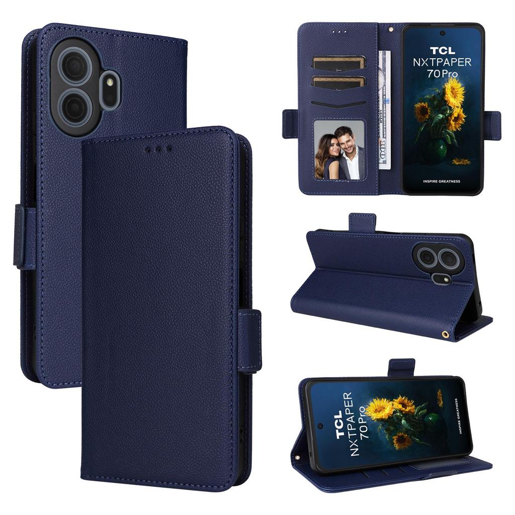 Flip Cover compatible for TCL NxtPaper 70 Pro PU Leather Phone Case Full-Body Protection with [RFID Blocking]