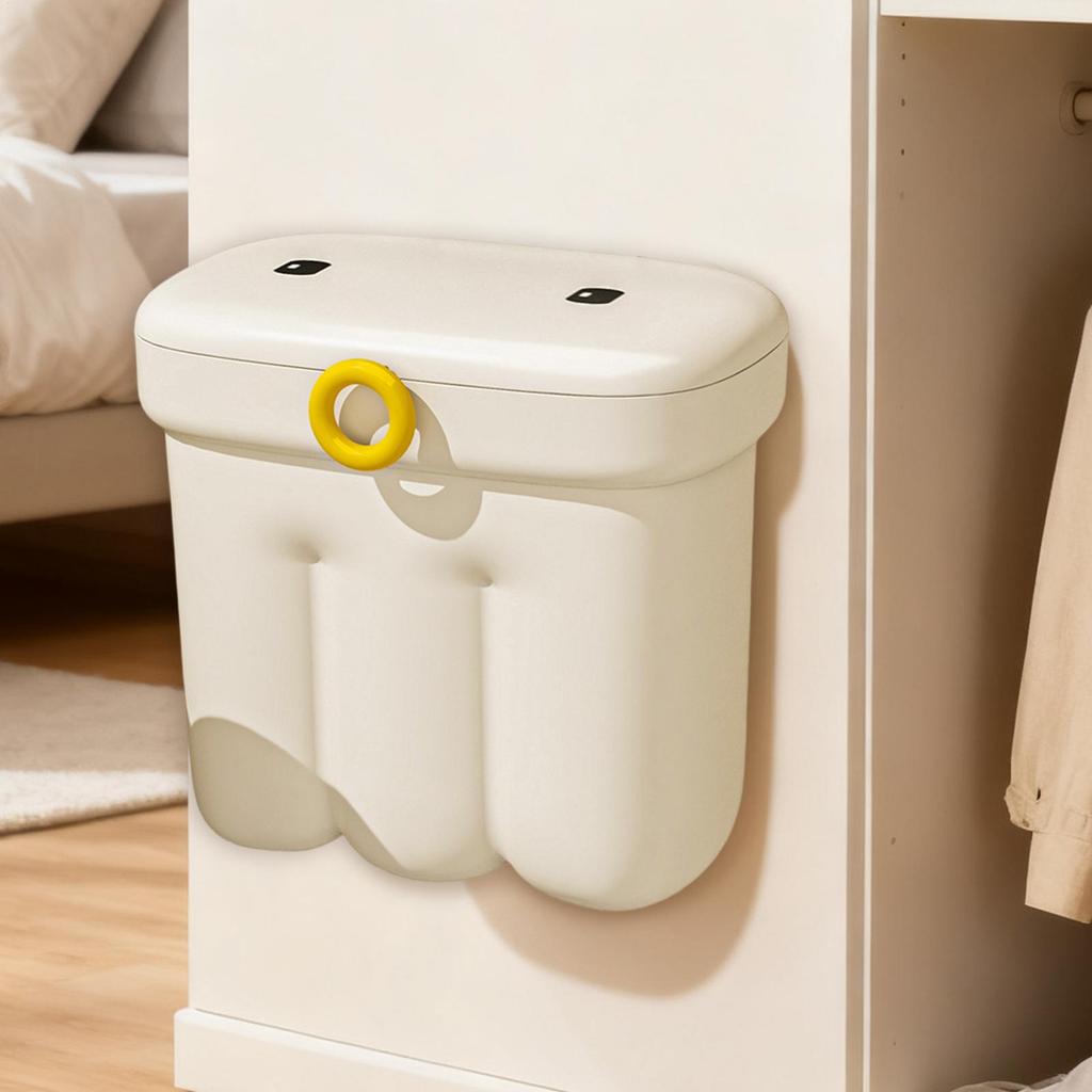 Kitchen Compost Bin Wall Mount Space Saving Garbage Container Food Waste Bin for Countertop for Dorm Cabinet Cupboard Countertop