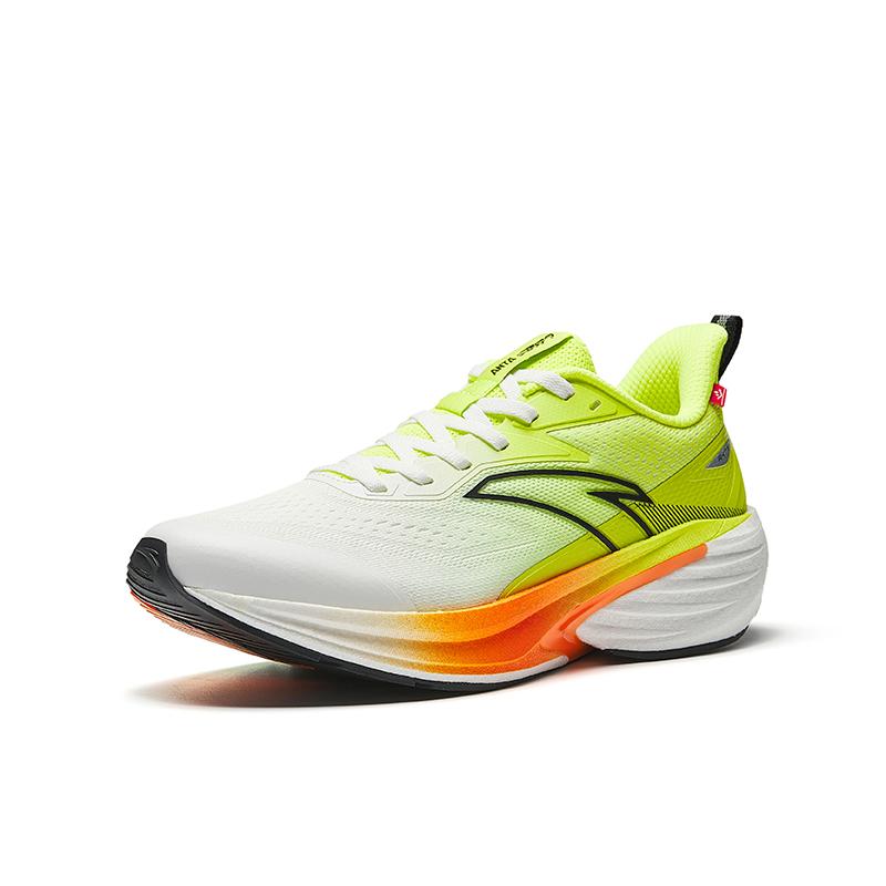 Anta Rocket 7 Running Shoes Men's Fluorescent Bright Lime/Papyrus White/Basic Black 112545581-5
