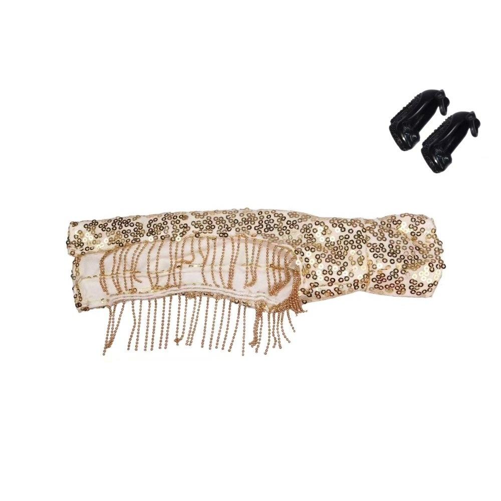 Strapless Style Doll Evening Gown Sequined Doll Clothing Set New Fashion Doll Dress Role Play