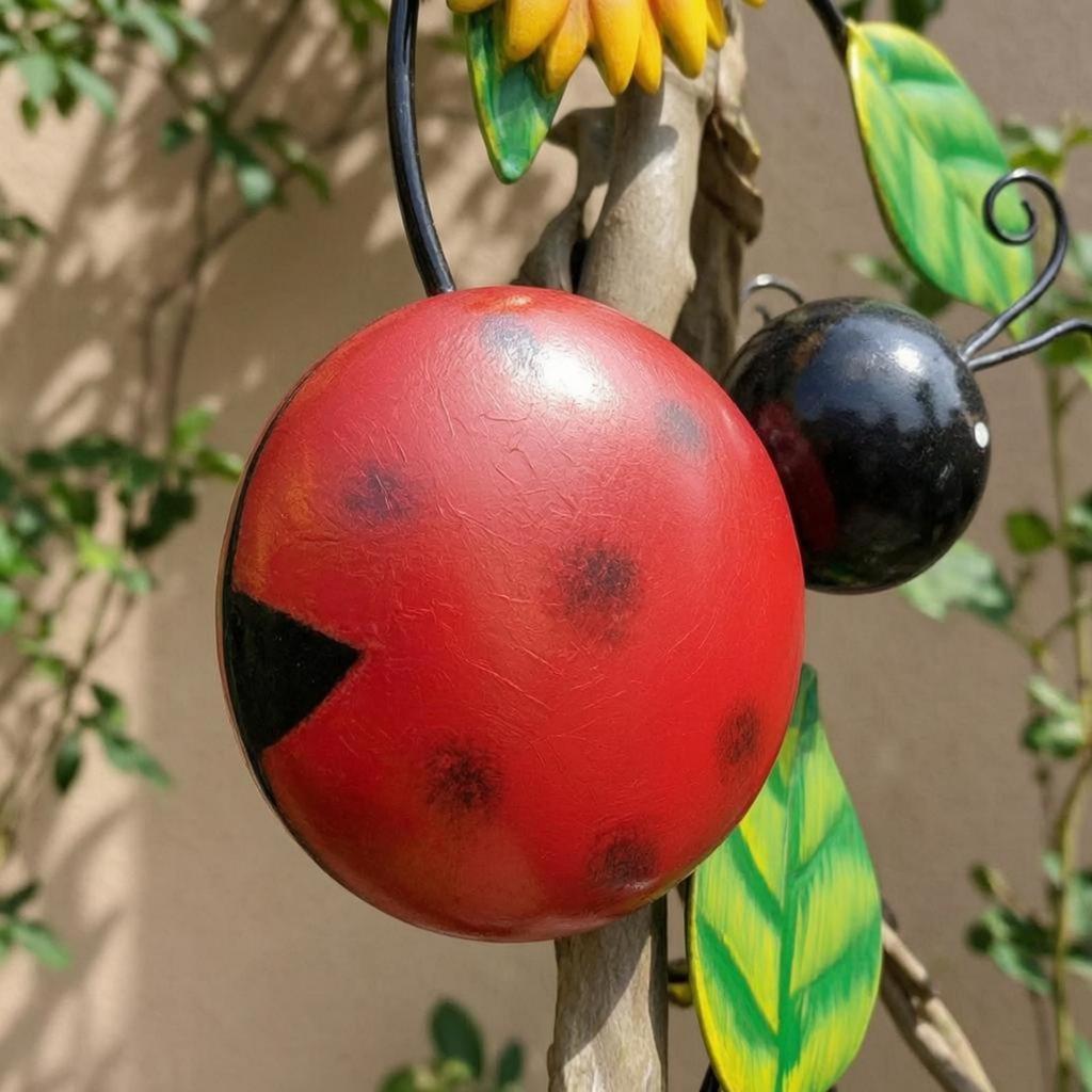 Metal Floral Design Wall Art Bright Colors Hanging Decoration
