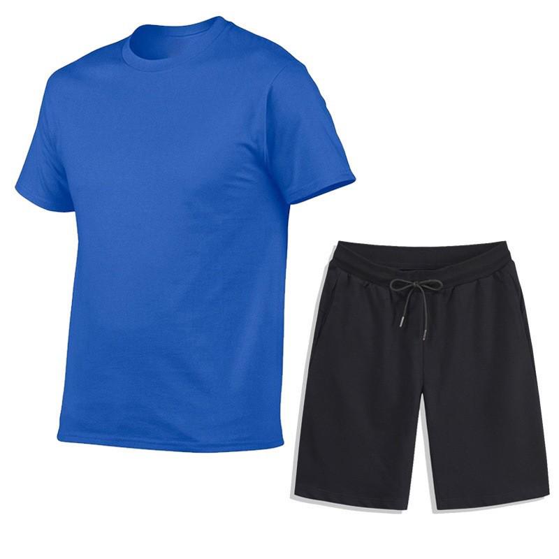 Herren Sommer Sport Freizeit Set: T-Shirt & Shorts für Fitness & Laufen