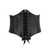Black Butterfly Belt: High-End Summer Fashion Leather-Like Wide Waist Cincher Skirt Accessory.