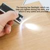 Flashlight Keychain Small Square Keyring LED Light Pocket Key Holder Backpack Handbag Lamp Fashion Gift for Women Men