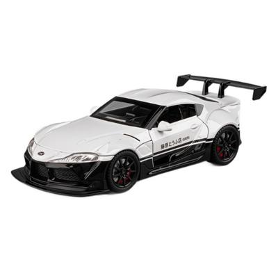 1/22 Toyota GR Supra A90 Alloy Modified Wide Body Sports Car Model Diecast Metal Raing Vehicles Car Model Sound and Light Kids Toy Gift