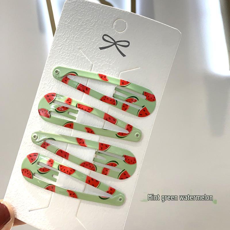 6cm Polka Dot & Leopard Print Water Drop Hair Clips - BB Hair Accessories