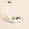 Portable Pill Box - Weekly Medicine Organizer with Large Capacity and 3-Daily Compartments