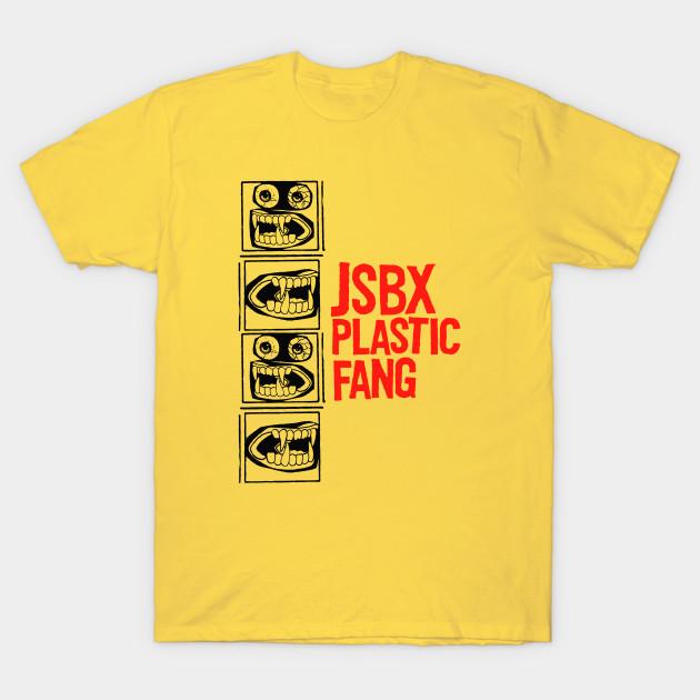 

Men Black Print T-shirt Jon Spencer Blues Explosion Plastic Fang No-Cut Transfer Paper Print Cotton Tshirt M жовтий