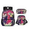 Fundamental Round Front Tote Everyday Backpack Pen Bag ice Bag 3Pcs Set Versatile Comic Male or Female School Birthday Best Gift