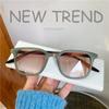 Unisex Trendy Square Frame Sun Glasses Ladies Cat Eye Gradient Sunglasses Men Women Fashion UV400 Shades Goggles Party Eyewear