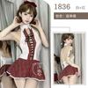 Sexy Lingerie Neck Strap Japanese Red Grid Senior Uniform Suit Cosplay Uniform Temptation