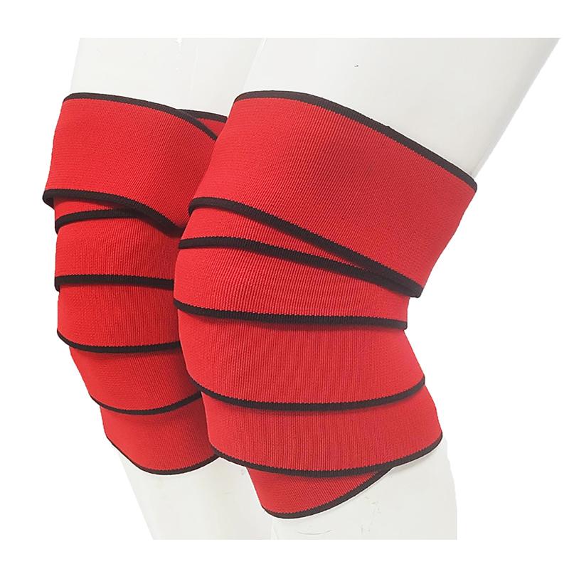 

Durable And Safe 2.5 Meter Medium Stiff Weightlifting Knee Wrapflexible Knee Stapsno Magic Tape1 Pairthick Straps For Protecting Knee Joint length 2.5meters
