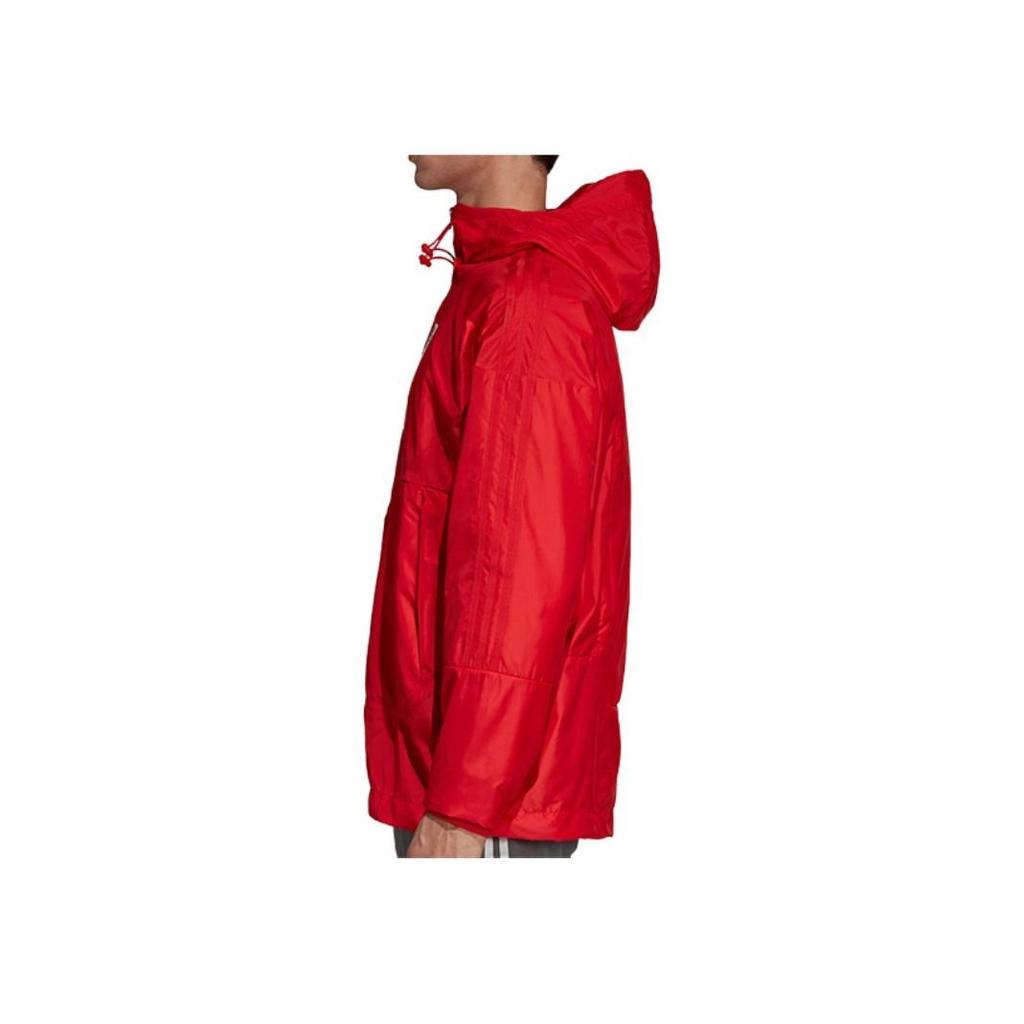 adidas Originals Trefoil Zip-Up Solid Hoodie Jacket Men Jackets Red DH2284