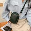 Fashion Leather Small Bag Women's New Versatile First-layer Cowhide Shoulder Messenger Bag Shell Bag Mobile Phone Bag