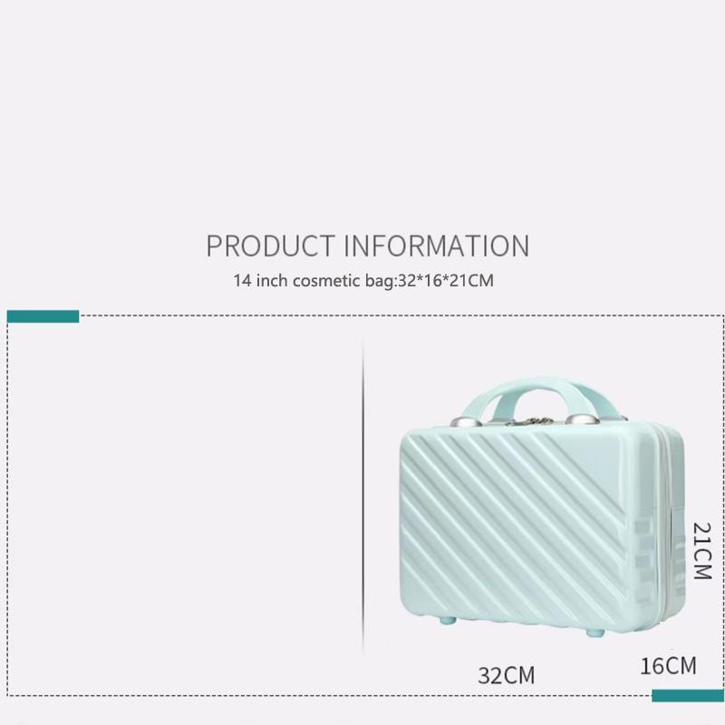 2 bucăți/set valiza de călătorie 18''20 inch bagaj rulant pentru cabină cărucior geantă set de bagaje pentru femei cu geantă cosmetică la modă