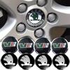 2025 Hot 56mm Car Wheel Center Cover Hub Sticker for SKODA Fabia Superb Citigo Rapid Yeti Octavia Kamiq Vision S Kodiak Logo Acc