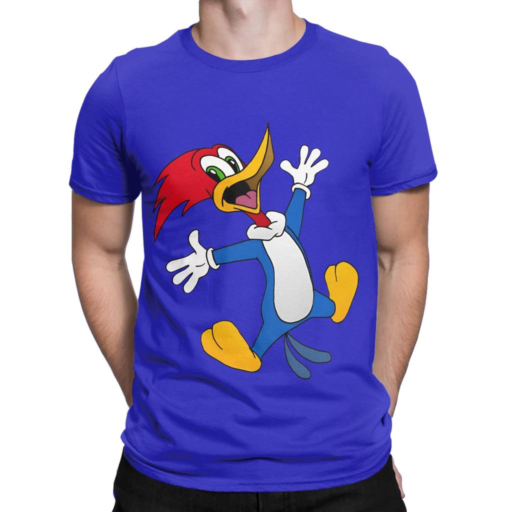 Holzspecht Gemälde Neuheit 100% Baumwolle T-Shirt Holzspecht Oberteile T-Shirts Für Unisex