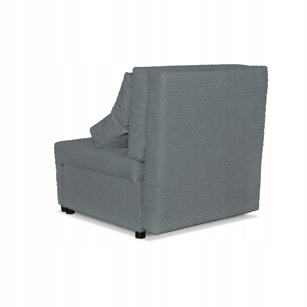Fold-out Armchair Sleeping Function KIMO Bedding Container Family Furniture Grey