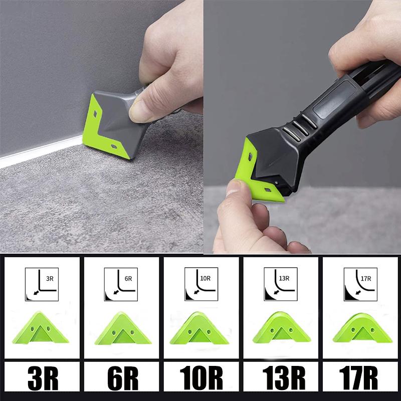 5 in 1 Silicone Sealants Remover Scraper Smooth Caulk Finisher Tools Grout Kit Seam Repair Removal Hand Tool Set Accessories