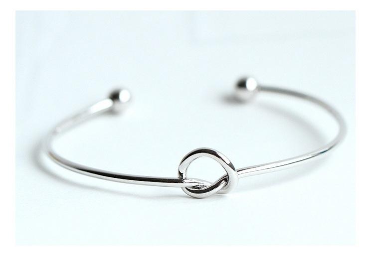 S925 Sterling Silver Bracelet Korean Simple Bracelet Sterling Silver Jewelry
