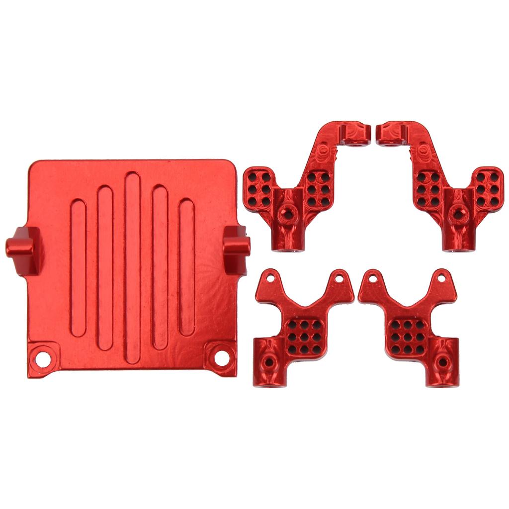 Aluminum Alloy Receiving Rack Shock Absorber Bracket for Axial SCX24 90081 1 24 RC CarBlack