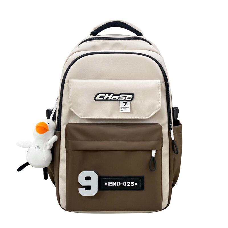 school students Contrast colors Strong and durable Handsome large capacity High value High school students Middle school backpack