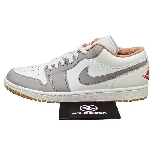 Air Jordan 1 Low  Sail/College Grey  553558-169 Мужской размер EU 47 бежевый/серый