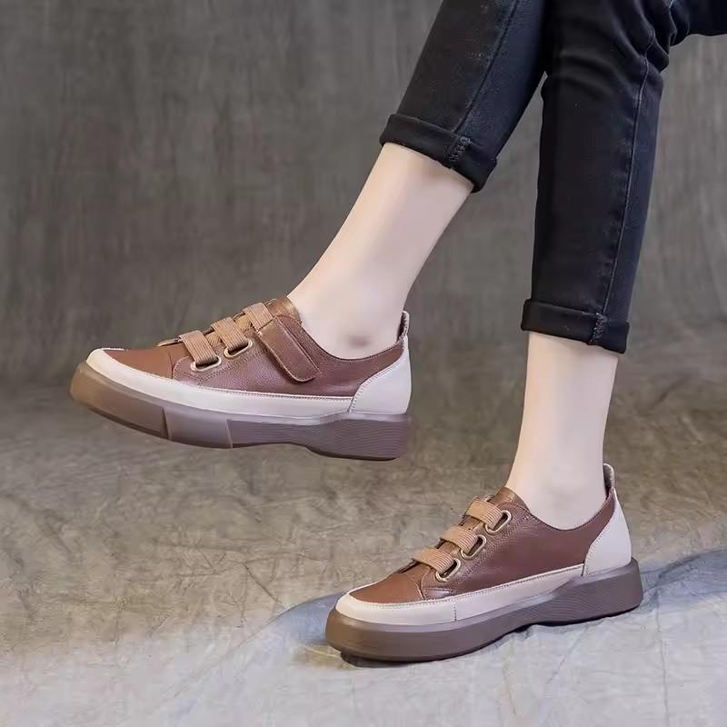 GKTINOO 2025 Big Size 35-43 Women Flat Shoes Mixed Colors Real Genuine Leather Loafers Ladies Soft Soled Casual Shoes Footwear