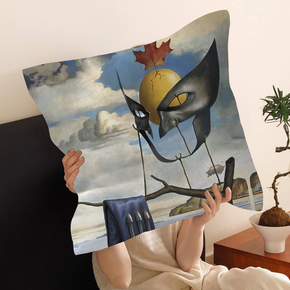 S-Salvador Dali Abstract Art Personalized Picture Text Home Decorative Pillows Household Gifts 45x45cm